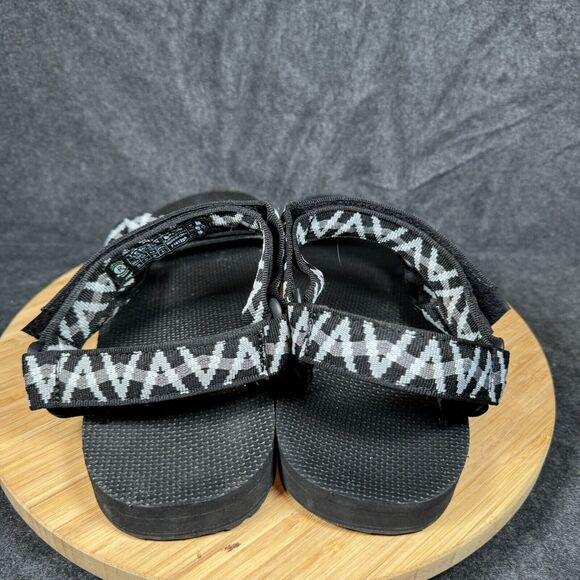 Teva Men's Universal Trail Hiking Sandals Sz 13 Black‎ White 1004006 - Picture 4 of 6